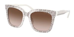 MICHAEL KORS MK2163 SAN MARINO | Damen-Sonnenbrille | Butterfly | Fassung: Kunststoff Beige | Glasfarbe: Braun