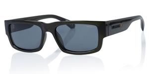 SUPERDRY 5005 | Unisex-Sonnenbrille | Eckig | Fassung: Kunststoff Grün | Glasfarbe: Grau