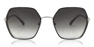 CALVIN KLEIN CK21131S | Damen-Sonnenbrille | Mehreckig | Fassung: Kunststoff Grau | Glasfarbe: Grau / Braun