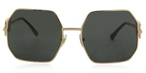 VERSACE VE2248 | Damen-Sonnenbrille | Mehreckig | Fassung: Kunststoff Goldfarben | Glasfarbe: Grau