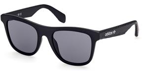 ADIDAS OR0057 | Herren-Sonnenbrille | Eckig | Fassung: Kunststoff Schwarz | Glasfarbe: Grau