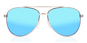 MICHAEL KORS MK5007 HVAR | Damen-Sonnenbrille | Pilot | Fassung: Kunststoff Goldfarben | Glasfarbe: Blau