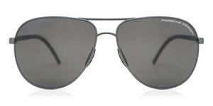PORSCHE DESIGN 8651 | Herren-Sonnenbrille | Pilot | Fassung: Kunststoff Grau | Glasfarbe: Grau
