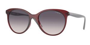 VOGUE VO5453S | Damen-Sonnenbrille | Butterfly | Fassung: Kunststoff Rot | Glasfarbe: Grau / Lila