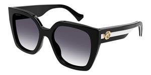 GUCCI GG1300S | Damen-Sonnenbrille | Butterfly | Fassung: Kunststoff Schwarz | Glasfarbe: Grau