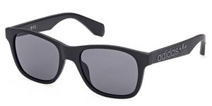 ADIDAS OR0060 | Herren-Sonnenbrille | Eckig | Fassung: Kunststoff Schwarz | Glasfarbe: Grau