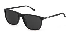 FILA FIASFI299 | Herren-Sonnenbrille | Eckig | Fassung: Kunststoff Schwarz | Glasfarbe: Grau