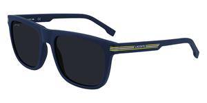 LACOSTE L959S | Herren-Sonnenbrille | Eckig | Fassung: Kunststoff Blau | Glasfarbe: Grau