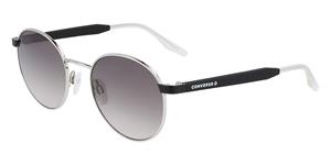 CONVERSE CV302S IGNITE | Damen-Sonnenbrille | Rund | Fassung: Kunststoff Silberfarben | Glasfarbe: Grau