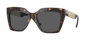VERSACE VE4418 | Damen-Sonnenbrille | Butterfly | Fassung: Kunststoff Havanna | Glasfarbe: Grau