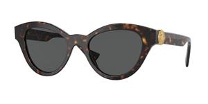 VERSACE VE4435 | Damen-Sonnenbrille | Butterfly | Fassung: Kunststoff Havanna | Glasfarbe: Grau