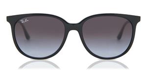 RAY-BAN RB 4378 | Damen-Sonnenbrille | Eckig | Fassung: Kunststoff Schwarz | Glasfarbe: Grau