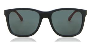 EMPORIO ARMANI EA4184 | Herren-Sonnenbrille | Eckig | Fassung: Kunststoff Schwarz | Glasfarbe: Grau