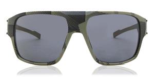 ADIDAS SP0046 | Herren-Sonnenbrille | Eckig | Fassung: Kunststoff Grün | Glasfarbe: Grau