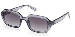 GUESS GU8244 | Damen-Sonnenbrille | Eckig | Fassung: Kunststoff Grau | Glasfarbe: Grau