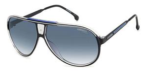 CARRERA 1050/S | Herren-Sonnenbrille | Pilot | Fassung: Kunststoff Schwarz | Glasfarbe: Blau