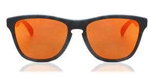 OAKLEY OJ9006 | Herren-Sonnenbrille | Oval | Fassung: Kunststoff Grau | Glasfarbe: Orange