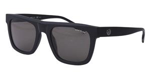 MONTBLANC MB0176S | Herren-Sonnenbrille | Eckig | Fassung: Kunststoff Schwarz | Glasfarbe: Grau