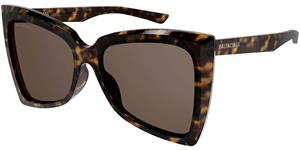Balenciaga Sonnenbrillen für Frauen BB0174S 002 T57 Acetato Havana Brown