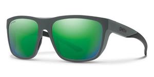 SMITH BARRA | Ski-Sonnenbrille | Herren | Fassung: Kunststoff Grau | Glasfarbe: Grün