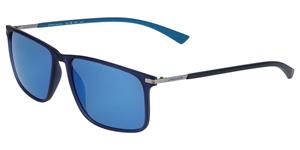 JAGUAR J 7620 | Herren-Sonnenbrille | Eckig | Fassung: Kunststoff Blau | Glasfarbe: Grau / Blau