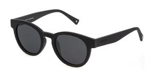 STING STGSST436 | Unisex-Sonnenbrille | Panto | Fassung: Kunststoff Schwarz | Glasfarbe: Grau