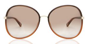 Chloé CHLOE CH0030S | Damen-Sonnenbrille | Butterfly | Fassung: Kunststoff Braun | Glasfarbe: Braun