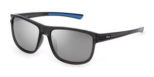 FILA FIASFI302 | Unisex-Sonnenbrille | Eckig | Fassung: Kunststoff Grau | Glasfarbe: Grau