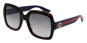 guccieyewear Gucci Eyewear Sonnenbrillen für Frauen GG0036SN 004 T54 Acetate 140 Havana
