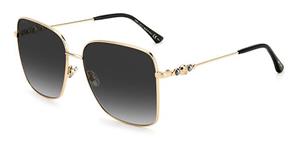 jimmychooeyewear Jimmy Choo Eyewear Sonnenbrillen für Frauen HESTER/S 2M2 T59 145 Black Gold