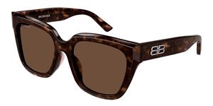 Balenciaga Sonnenbrillen für Frauen BB0237SA 002 T55 Acetate 145 Havana