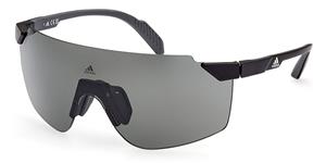 ADIDAS SP0056 | Unisex-Sonnenbrille | Monoscheibe | Fassung: Kunststoff Schwarz | Glasfarbe: Grau
