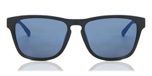 CALVIN KLEIN CKJ21623S | Herren-Sonnenbrille | Eckig | Fassung: Kunststoff Schwarz | Glasfarbe: Blau
