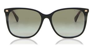 RALPH RA5293 | Damen-Sonnenbrille | Butterfly | Fassung: Kunststoff Schwarz | Glasfarbe: Grün / Grau