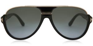 tomfordeyewear Tom Ford Eyewear Sonnenbrillen für Männer FT0334 01P-SHINY BLACK/GRADIENT GREEN