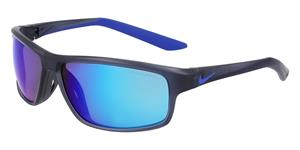 NIKE RABID 22 M DV2153 | Unisex-Sonnenbrille | Eckig | Fassung: Kunststoff Schwarz | Glasfarbe: Blau