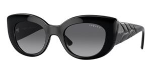 VOGUE VO5480S | Damen-Sonnenbrille | Butterfly | Fassung: Kunststoff Schwarz | Glasfarbe: Grau