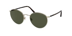 POLO RALPH LAUREN RL7076 | Herren-Sonnenbrille | Rund | Fassung: Mineral Goldfarben | Glasfarbe: Grün / Grau