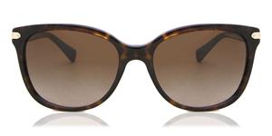 COACH HC8132 | Damen-Sonnenbrille | Butterfly | Fassung: Kunststoff Havanna | Glasfarbe: Braun