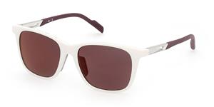 ADIDAS SP0051 | Herren-Sonnenbrille | Eckig | Fassung: Kunststoff Weiß | Glasfarbe: Grau