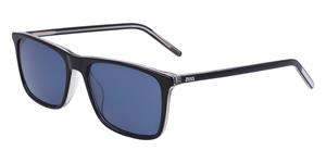 ZEISS ZS22508S | Herren-Sonnenbrille | Eckig | Fassung: Kunststoff Grau | Glasfarbe: Blau