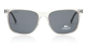LACOSTE L882S | Herren-Sonnenbrille | Eckig | Fassung: Kunststoff Grau | Glasfarbe: Grau / Blau