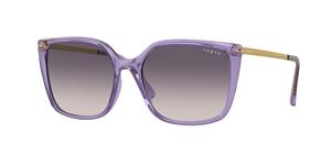VOGUE VO5353S | Damen-Sonnenbrille | Eckig | Fassung: Kunststoff Lila | Glasfarbe: Braun