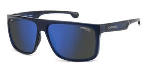 CARRERA CARDUC 011/S | Herren-Sonnenbrille | Eckig | Fassung: Kunststoff Blau | Glasfarbe: Grau / Blau