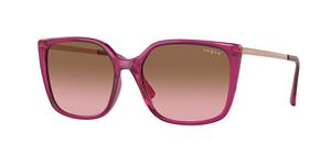VOGUE VO5353S | Damen-Sonnenbrille | Butterfly | Fassung: Kunststoff Rosa | Glasfarbe: Braun