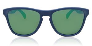 OAKLEY OJ9006 | Herren-Sonnenbrille | Oval | Fassung: Kunststoff Blau | Glasfarbe: Grün