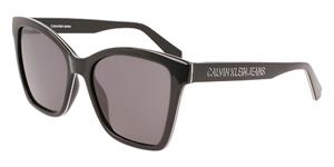 CALVIN KLEIN CKJ21627S | Damen-Sonnenbrille | Butterfly | Fassung: Kunststoff Schwarz | Glasfarbe: Grau