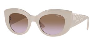 VOGUE VO5480S | Damen-Sonnenbrille | Butterfly | Fassung: Kunststoff Grau | Glasfarbe: Braun