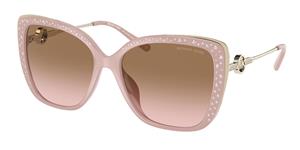 MICHAEL KORS MK2161BU EAST HAMPTON | Damen-Sonnenbrille | Butterfly | Fassung: Kunststoff Rosa | Glasfarbe: Braun