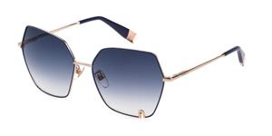 FURLA FULSFU599 | Damen-Sonnenbrille | Butterfly | Fassung: Kunststoff Blau | Glasfarbe: Blau